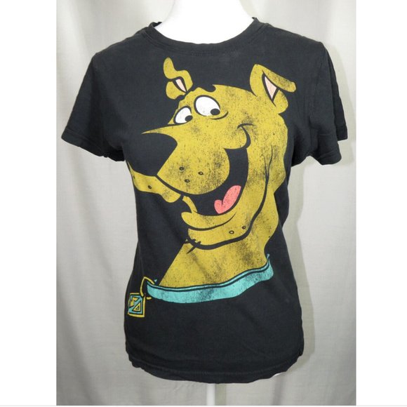 Scooby-Doo Junior's Size Large Black Fitted Scooby Head Tee - Picture 1 of 5